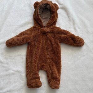 Adorable Brown Teddy Bear Kids Footie